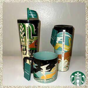 🎨 NWT 2025 Starbucks x Mike Willcox Complete 3-Piece Collection